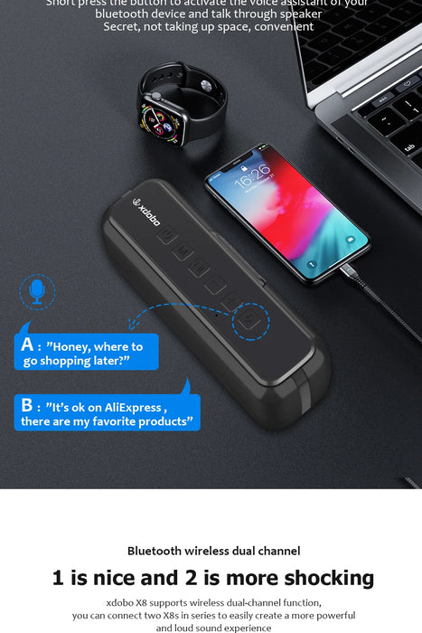 Supports Multiple Music Formats and TWS Functionality for Enhanced Sound