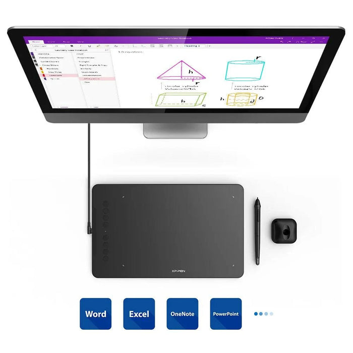 25-Cm Drawing Tablet with 8 Shortcut Keys, Tilt Support, and 8192 Pressure Levels (01V2-Green) - FLUXA