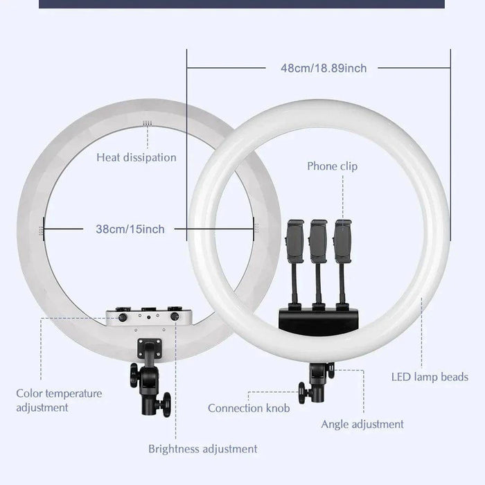 Powerful and Efficient Ring Light with Low Power Consumption