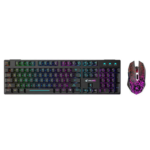 Black RGB Mechanical Gaming Keyboard and Mouse Set for PC and Laptop