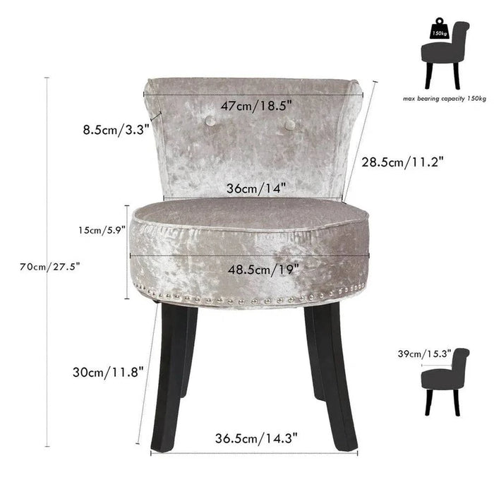 Anti-slip pads on each leg to prevent floor scratches