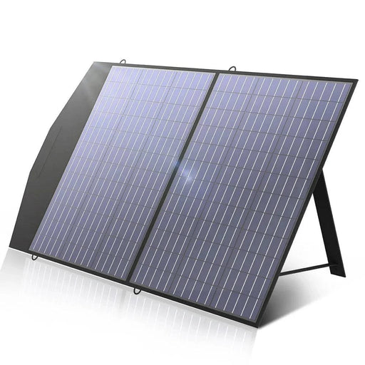 Portable Waterproof Foldable Solar Panel for Camping RV Garden Roof (18V  100W) - FLUXA