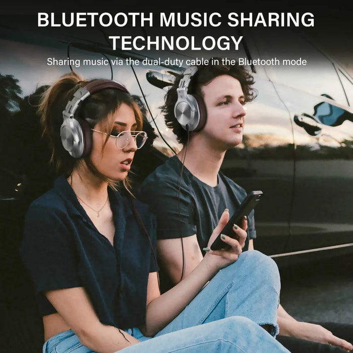 Over-Ear Bluetooth Headphones with Noise Reduction & Mic