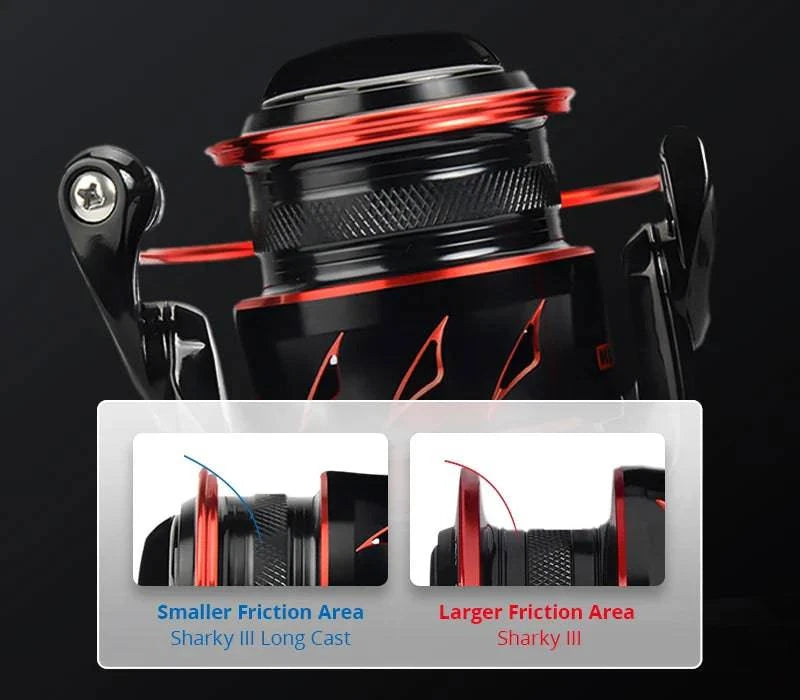 Water-resistant spinning fishing reel designed for pike fishing in 2000 Series