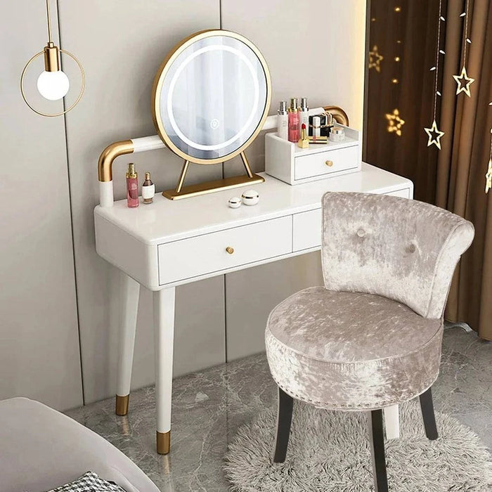 Solid wood frame and legs for stability and durability