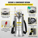 Hand Powered Stainless Steel Sprayer Pump (8 Litres) for garden and agricultural use, durable and easy to operate