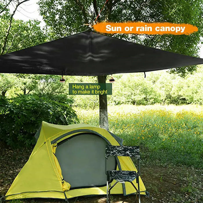 Ultralight Portable Outdoor Tarp Tent Rain Fly 350x280cm Waterproof