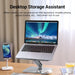 Foldable laptop stand and vertical holder for MacBook and PC