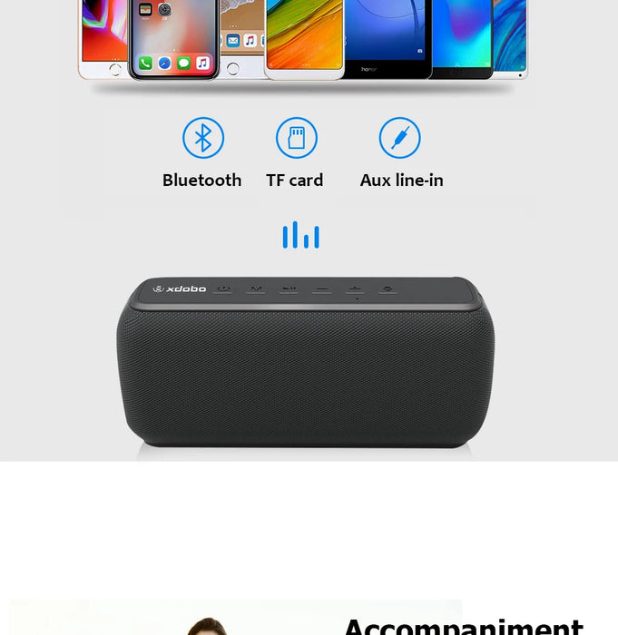 Compact and portable Bluetooth speaker with built-in microphone and balanced sound quality