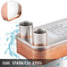 60 Plate Stainless Steel Heat Exchanger Wort Chiller for Homebrew Beer Brewing