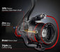 Water-resistant spinning fishing reel designed for pike fishing in 4000 series