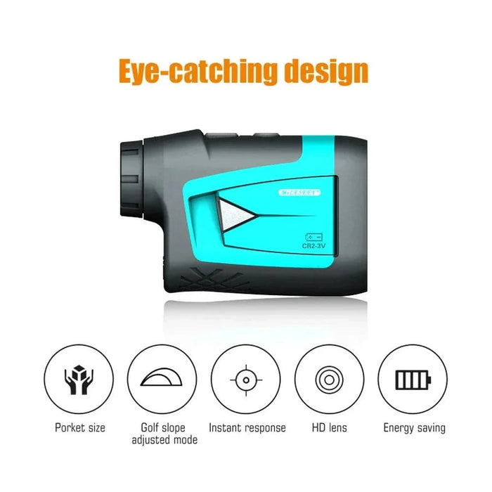 Compact and lightweight 600M Golf Laser Rangefinder PF210 with protective case