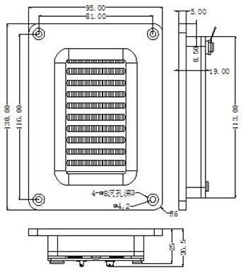 High-Power Air Motion Transformer for Full-Range Audio Black