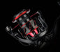 Spinning reel with unique shark fin spool design and braid-ready aluminum spool