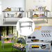 Stainless Steel Single-Shelf Folding Work Prep Table 48x24 cm for Home & Commercial Use - Convenient and Space-Saving Table Option