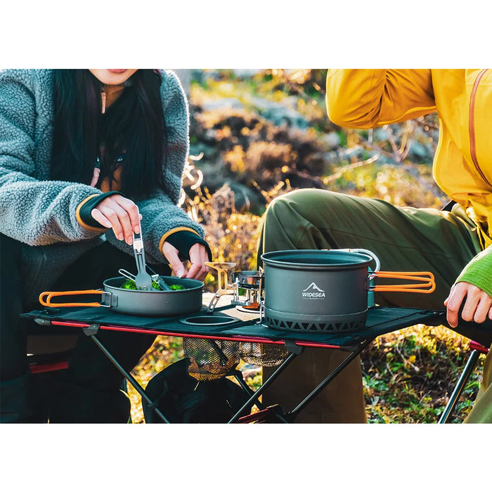 Camping folding table with portable lightweight design for outdoor activities and travel