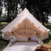 Spacious 400 cm cotton canvas bell tent for outdoor living