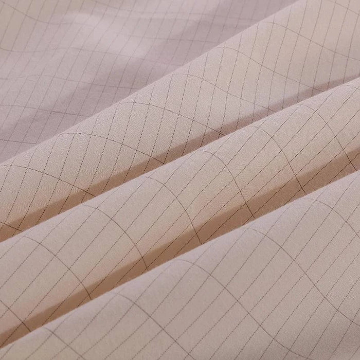 Beige Grounded Half Bed Sheet 90x260cm with Silver Antimicrobial Conductive Cord