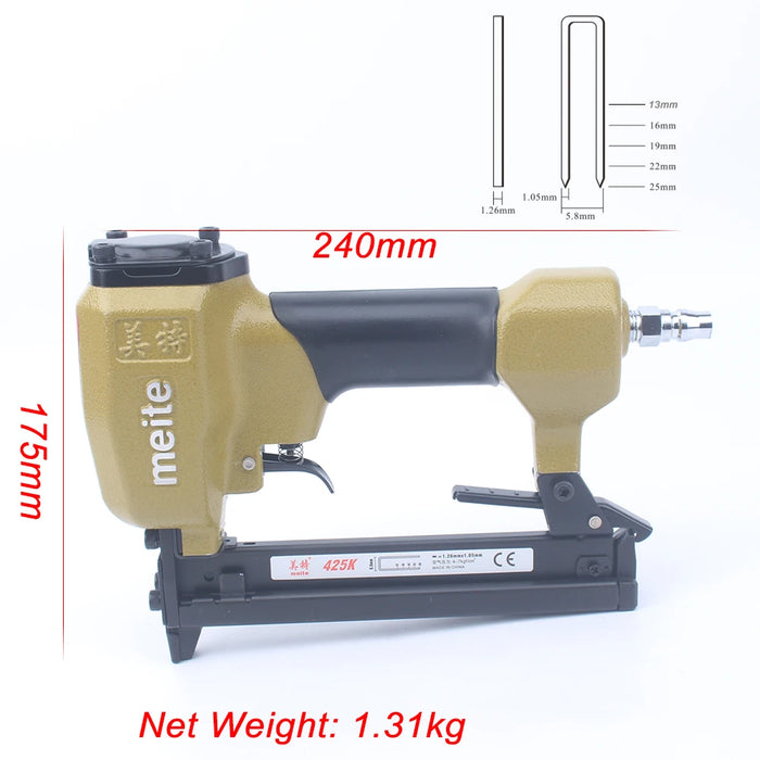 Pneumatic Air Stapler for Leather & Decoration – 80pcs Capacity
