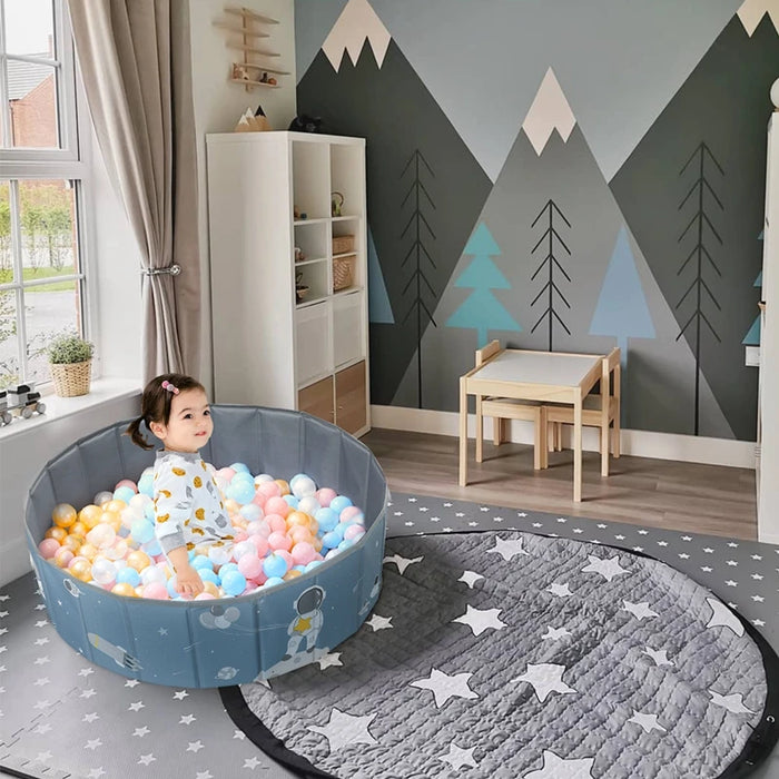Portable Ball Pool for Kids Birthday Gray