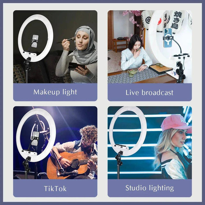 360° Rotation Ring Light for Even Light Distribution from All Angles