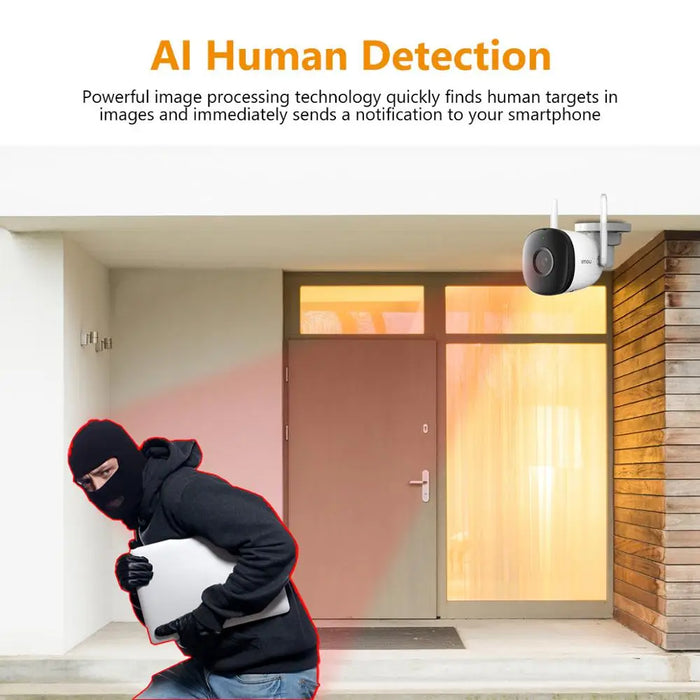 4MP Dual Antenna Wireless Security Cameras for Outdoor Use