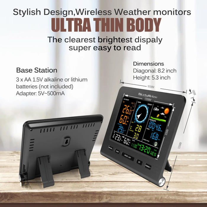 5-in-1 WiFi Weather Station with Outdoor Sensor