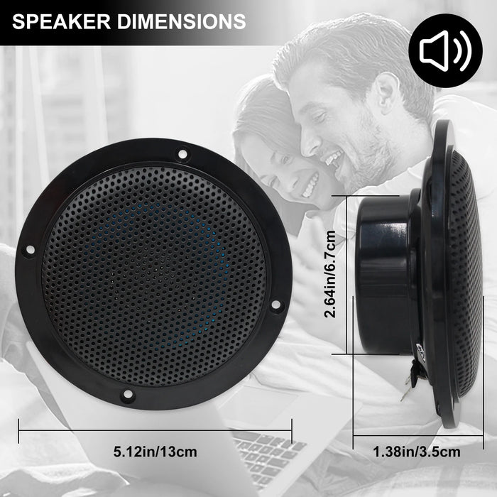 160W Waterproof Bluetooth Speakers for Boat, Home, & Outdoor
