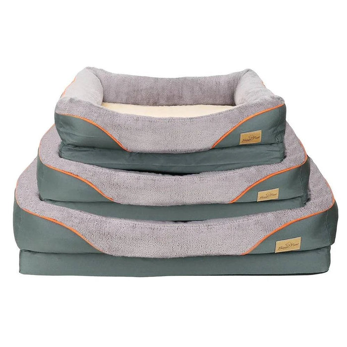 Bolster pillow design provides extra support Orthopedic Dog Bed