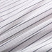 Grounded half bed sheet 90x260cm earthing with silver antimicrobial conductive cord - small stripe for natural health benefits and improved sleep quality