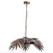 
Modern Boho Coconut Tree Leaf Chandelier hanging in living room