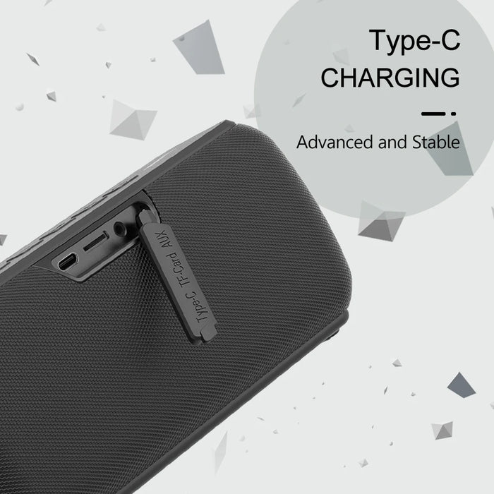 60W Portable Bluetooth Speaker with Long Battery Life of 15 Hours