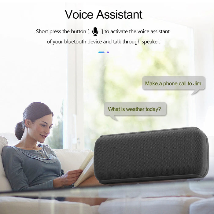 60W Portable Bluetooth Speaker with Voice Assistant Support