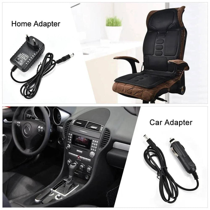 Electric Massage Chair Mat: Portable Relaxation for Home and Car - FLUXA