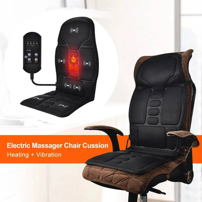Electric Massage Chair Mat: Portable Relaxation for Home and Car - FLUXA