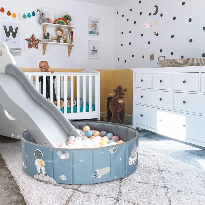 Portable Ball Pool for Kids Birthday Gray
