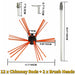 No ladders needed, simply attach to an electric drill for safe cleaning