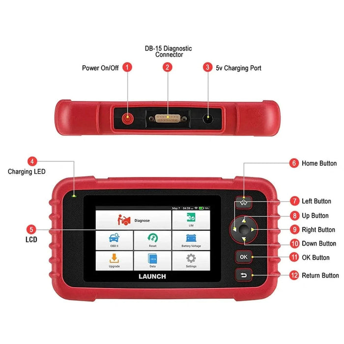 OBD2 Scanner Code Reader Diagnostic Tool with ABS, SRS, and TPMS Reset (CRP129X V20) smart AutoVIN technology for fast and efficient diagnostics