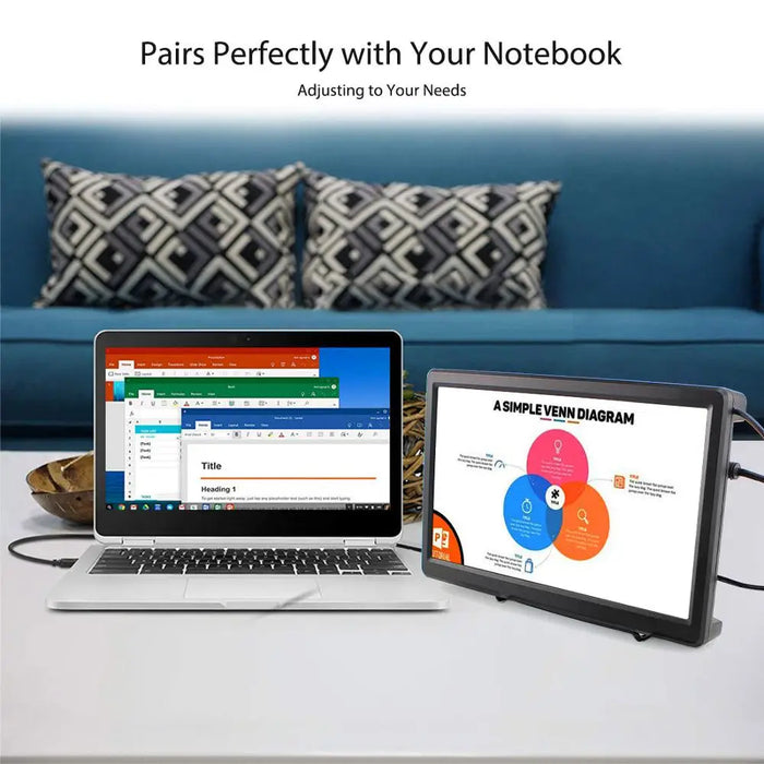 10.1" Portable Touchscreen Monitor 1080P IPS with HDMI & Speakers