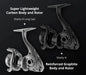 Innovative water-resistant spinning fishing reel for pike fishing, 3000 series