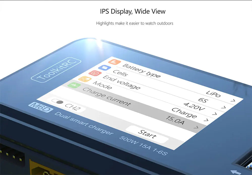 IPS 24-inch LCD display with 320 x 240 resolution for clear visibility in outdoor environments