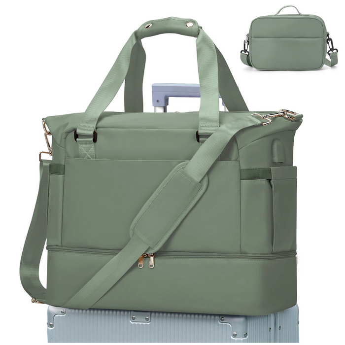 Waterproof Army Green Travel Crossbody Bag