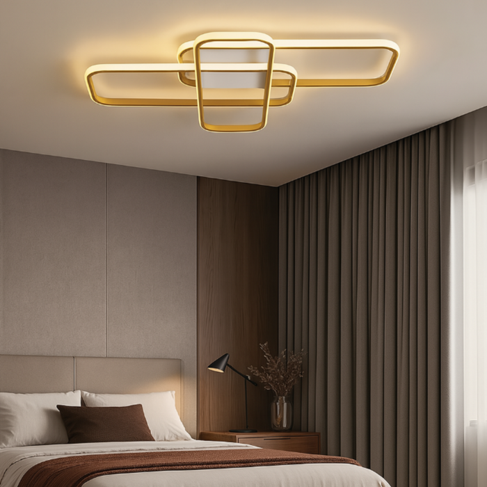 Smart Dimmable LED Ceiling Light Gold