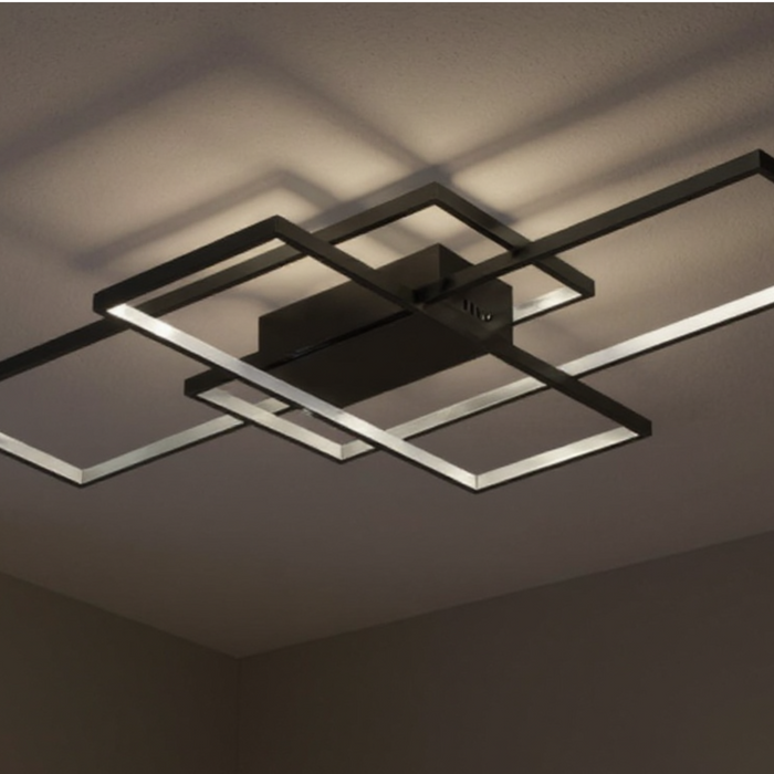 Black Alexa Compatible Dimmable LED Ceiling Light