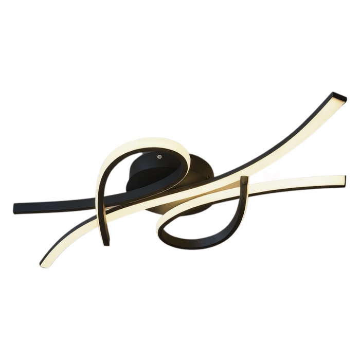 Large 100cm Black Smart LED Ceiling Light Dimmable