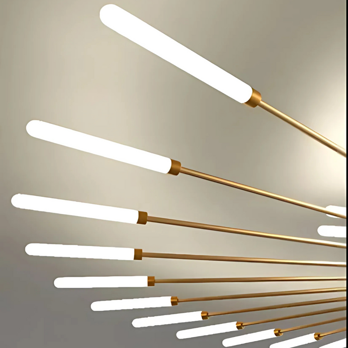 Modern 18-Head Gold Nordic LED Ceiling Light