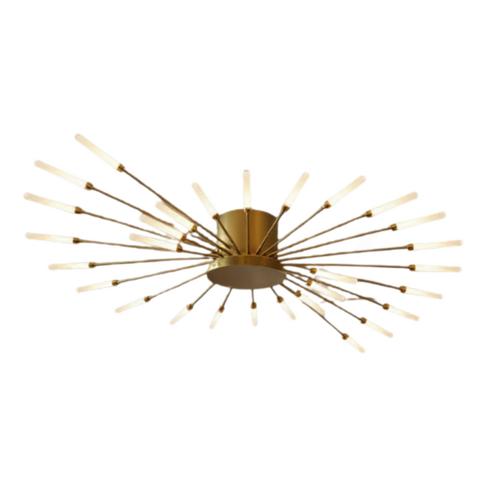 Nordic Gold LED Ceiling Lamp with 28 Light Heads