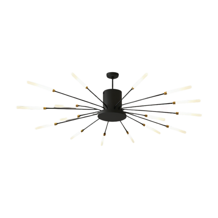 Nordic Black LED Ceiling Lamp with 18 Light Heads