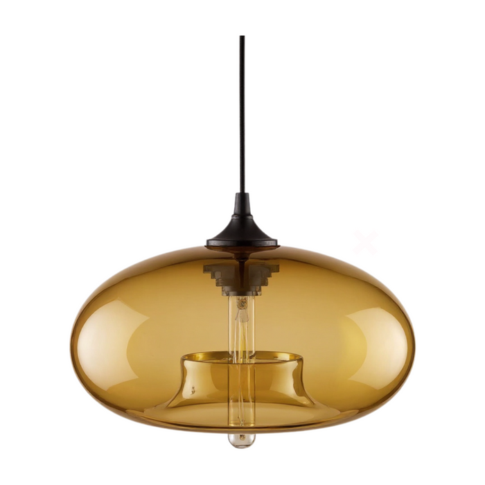 Nordic Modern Amber Glass Pendant Lamp