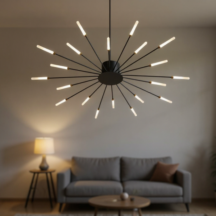 Nordic Style Black LED Ceiling Lamp